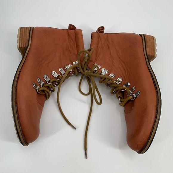 MATT BERNSON Ankle Boots Lug Sole Lace Up Alpine Military Booties Hiking Logging - Picture 3 of 8